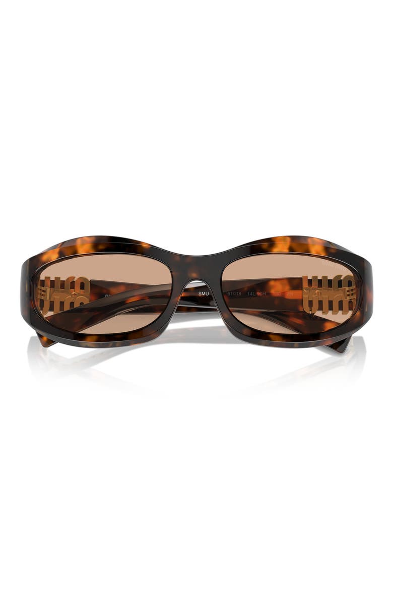61mm Oval Sunglasses, Main, color, BLOND HAV