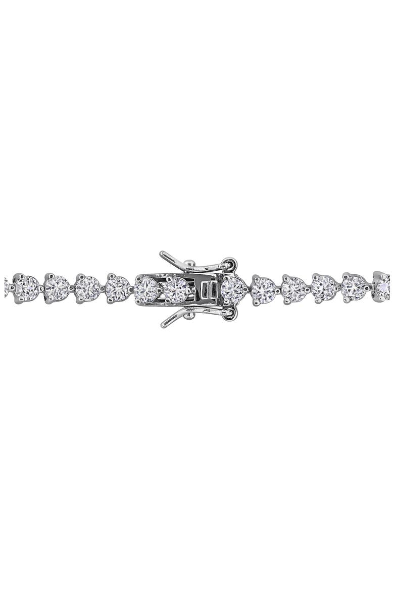 Sterling Silver Lab Grown Blue & White Sapphire Tennis Bracelet, Alternate, color, BLUE