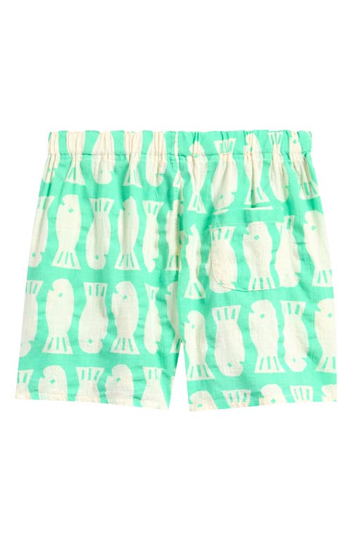 Bobo Choses Kids' Lucky Fish Shorts In Light Green