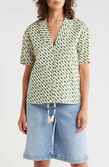 Scotch & Soda Printed Cotton Camp Shirt