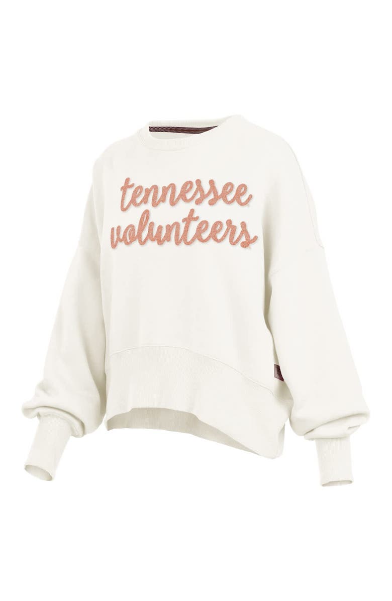 PRESSBOX Women
s Pressbox Cream Tennessee Volunteers Chelsea Oversized Pullover Sweatshirt, Alternate, color, Cream