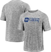 FANATICS Men's Fanatics Gray Florida Gators Disrupt Jocktag Striated Raglan T-Shirt