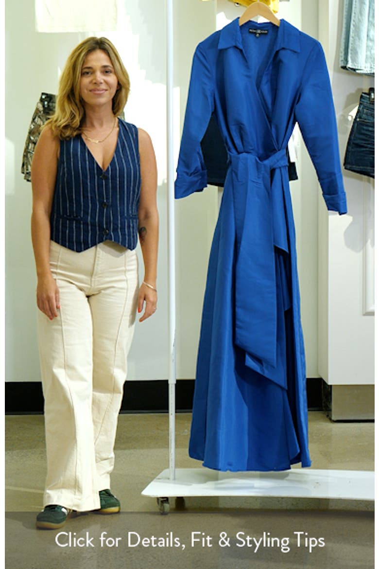 Long Sleeve Taffeta Gown video