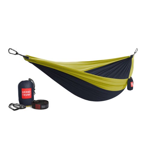Double Deluxe Parachute Nylon Hammock w/Straps