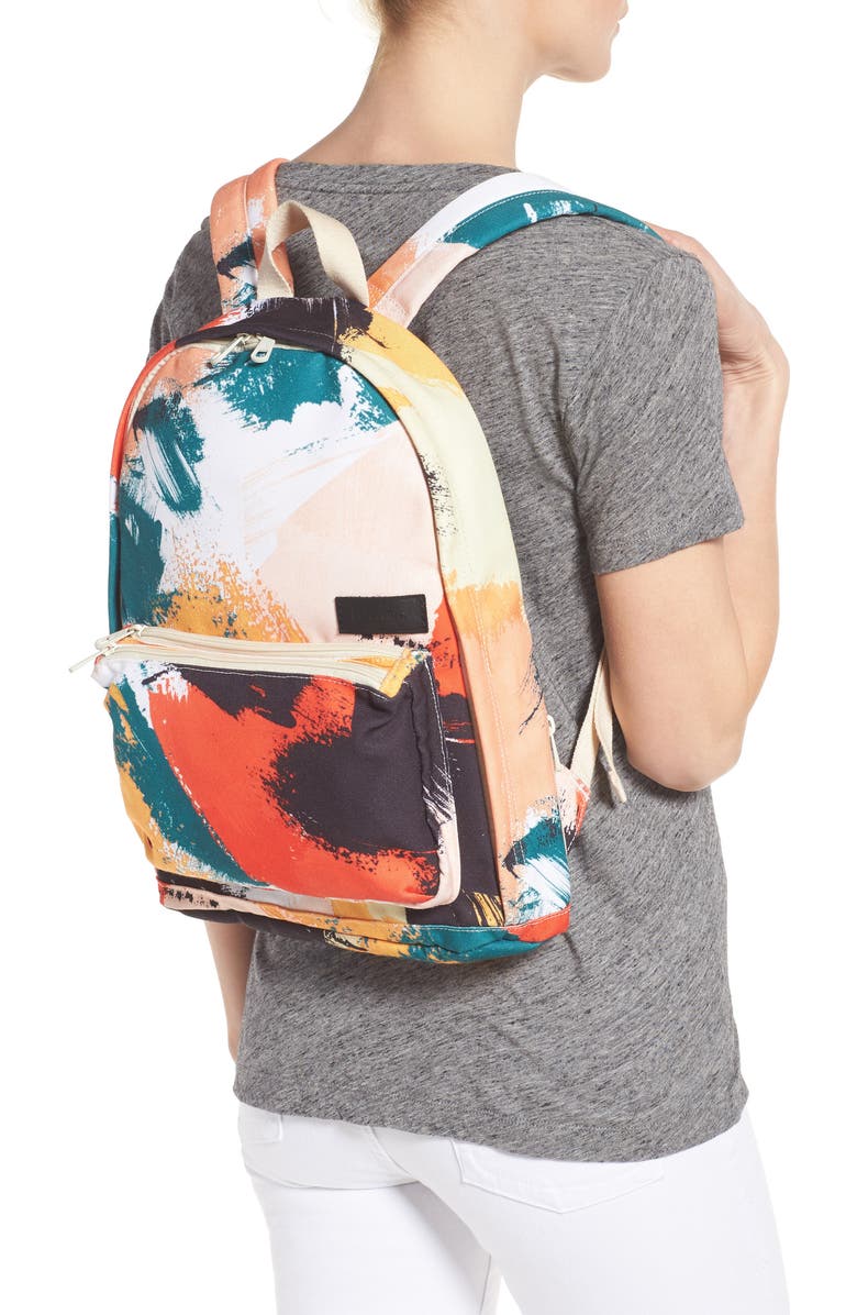 STATE Bags Brushstroke Slim Lorimer Water Resistant Canvas Backpack, Alternate, color,