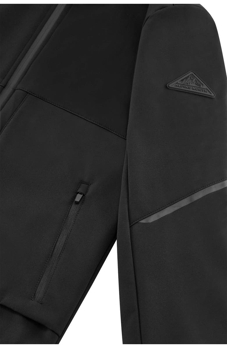 Alpine North Tofino Junior - Kid's Fleece Lined Softshell Windbreaker, Alternate, color, Black