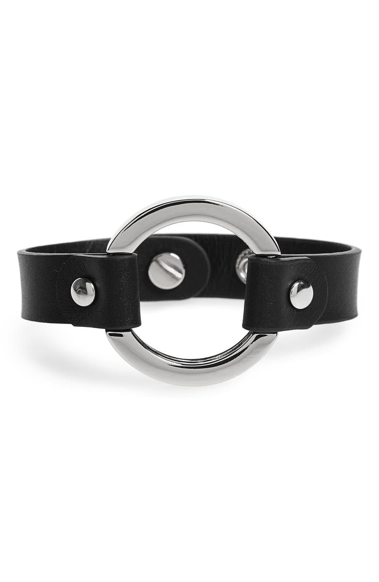 Halogen<sup>®</sup> Halogen Leather Cuff, Main, color, 