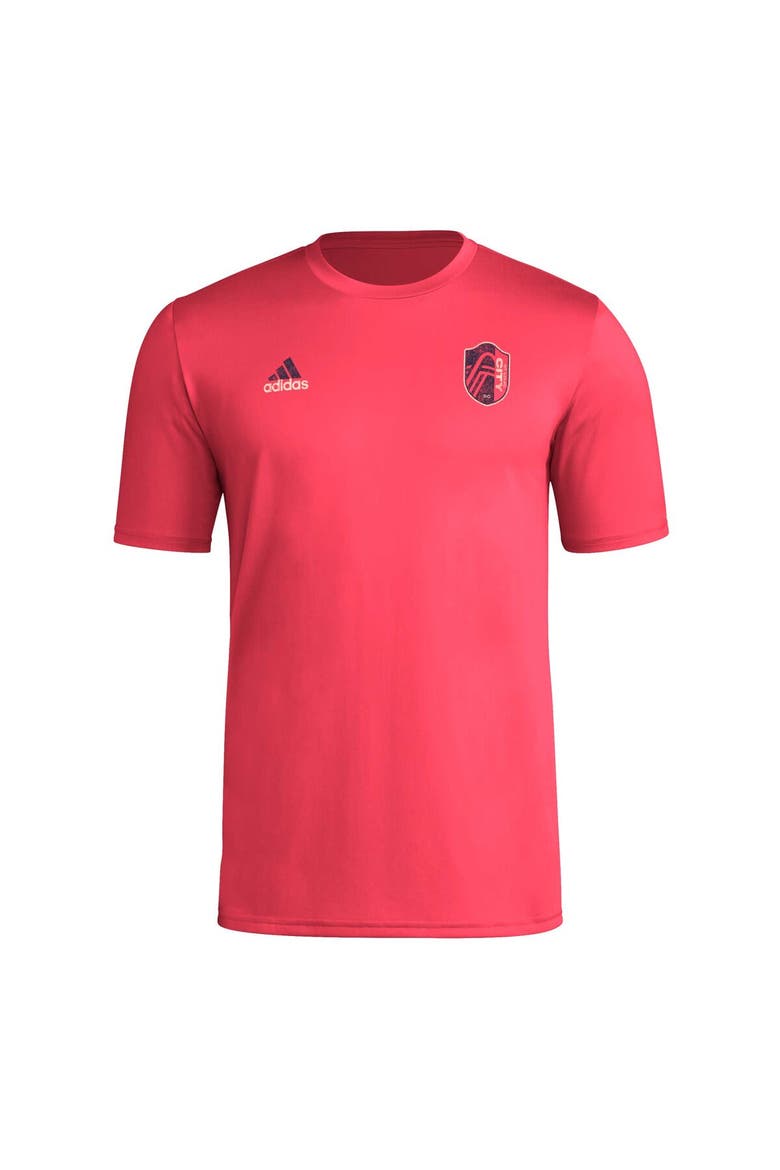 Men's adidas Red St. Louis City SC Local Stoic AEROREADY T-Shirt, Alternate, color, Red
