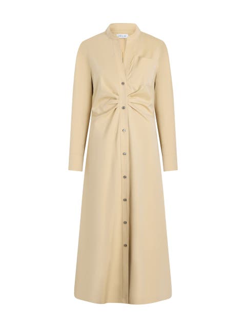 GENNY Longsleeve Shirtdress Pale Camel