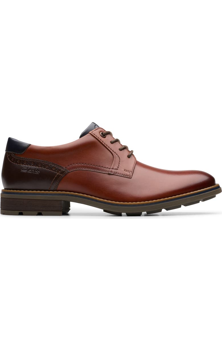 Clarks<sup>®</sup> Emmett Plain Toe Derby, Alternate, color, Tan Leather