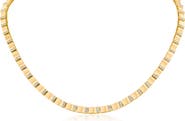 CZ by Kenneth Jay Lane Cubic Zirconia Station Box Chain Necklace