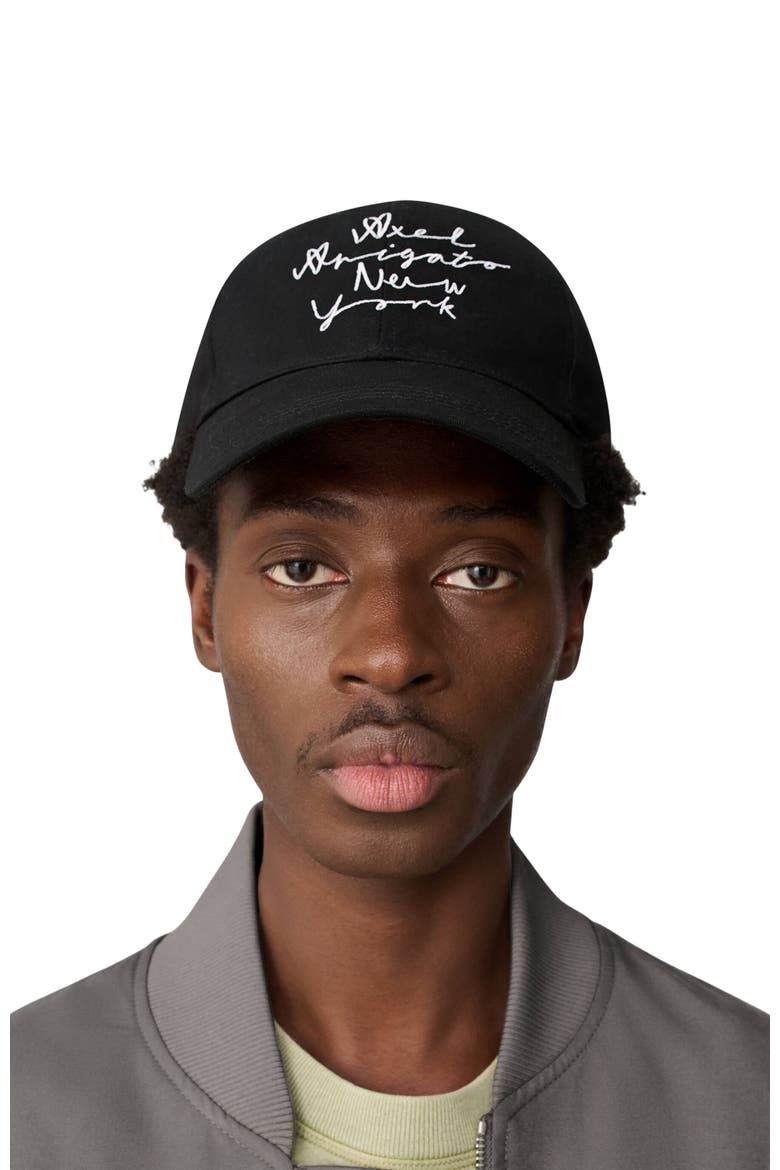 Scribble New York Cap, Alternate, color, Black