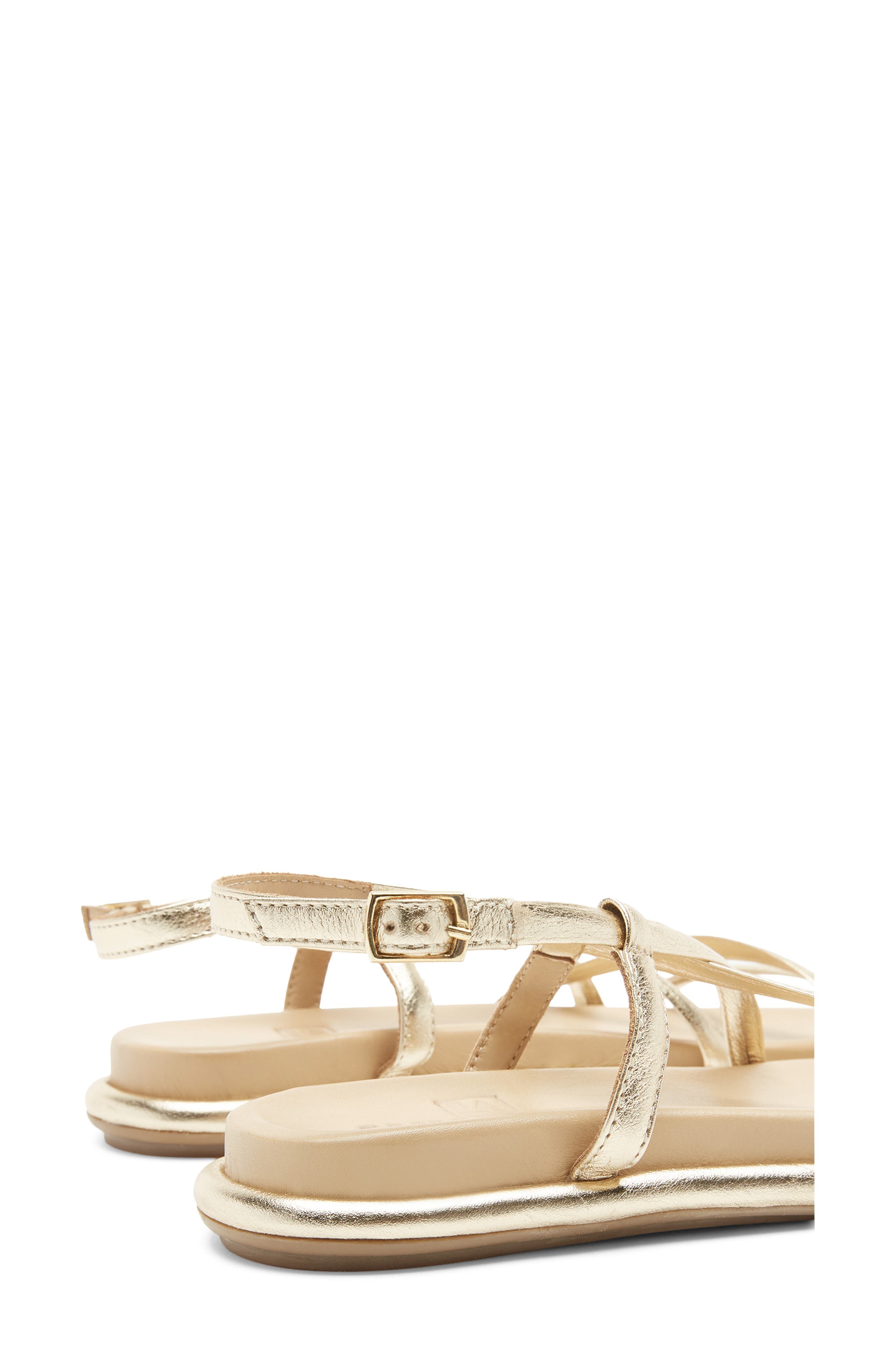 Astro Strappy Sandal, Alternate, color, GOLD LEATHER