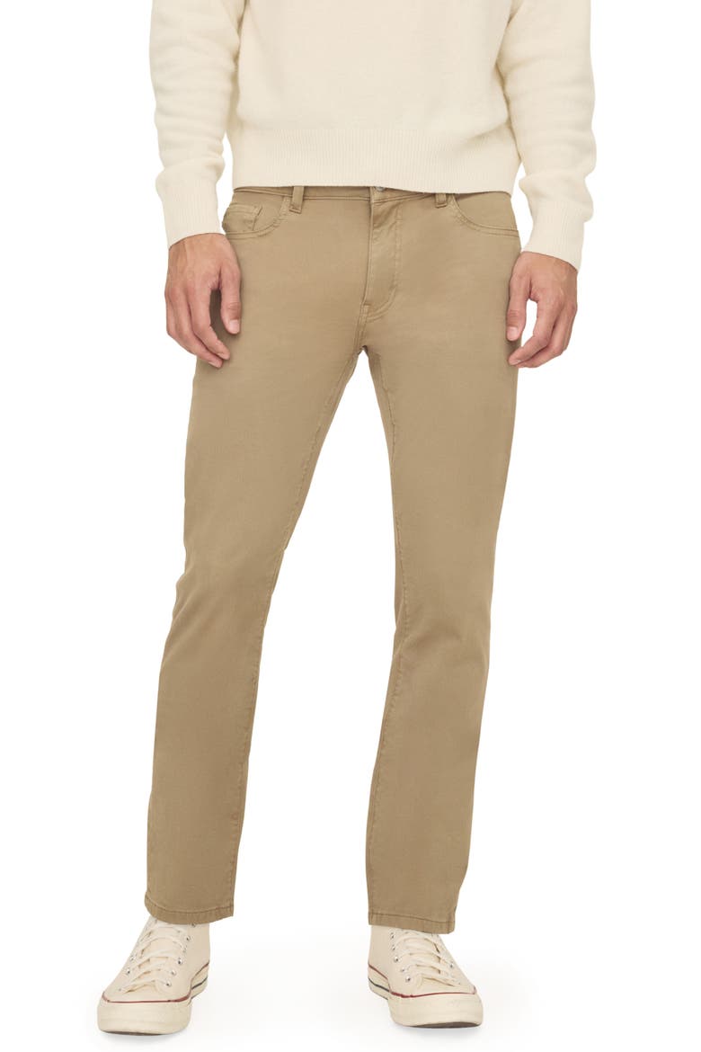 AMS Slim Fit Twill Pants, Main, color, HAZELNUT