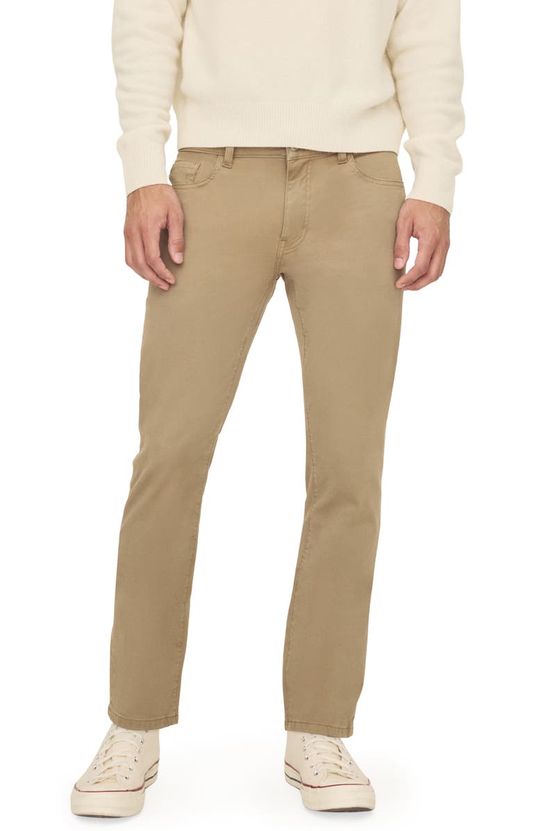 WARP+WEFT AMS Slim Fit Twill Pants, Main, color, Hazelnut