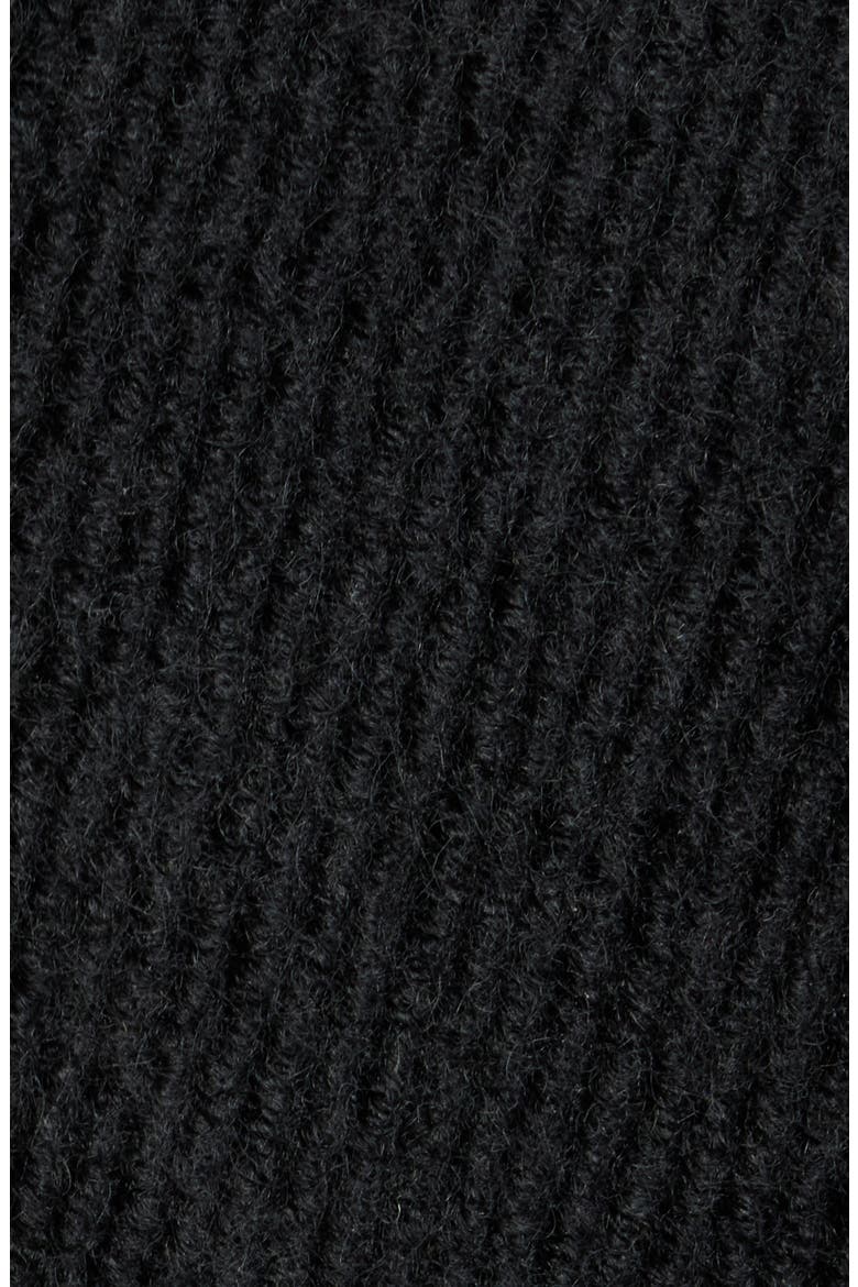 Crested Button Coat, Alternate, color, BLACK