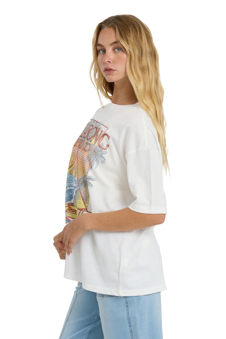 Sun Meets Sea Oversize Cotton Graphic T-Shirt, Alternate, color, SALT CRYSTAL