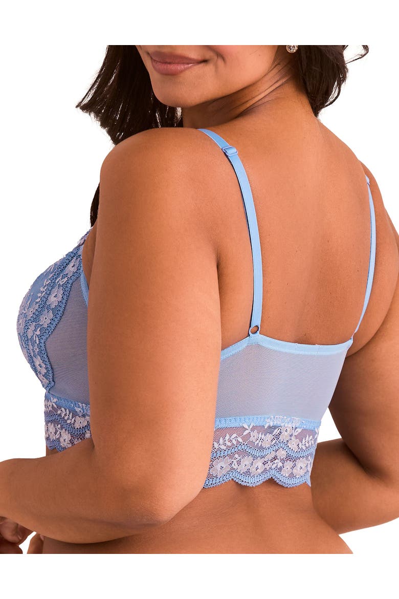 Suzanne Unlined Bralette Bra, Alternate, color, Medium blue