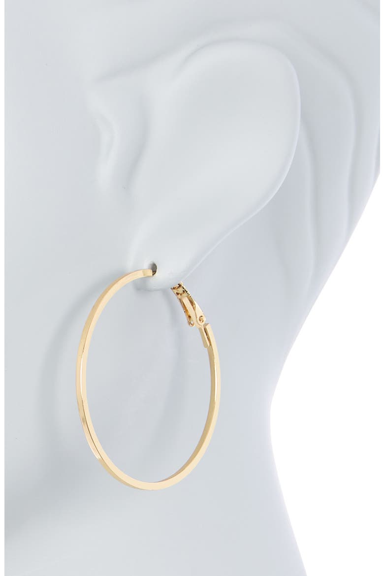 45mm Square Wire Hoop Earrings, Alternate, color, GOLD