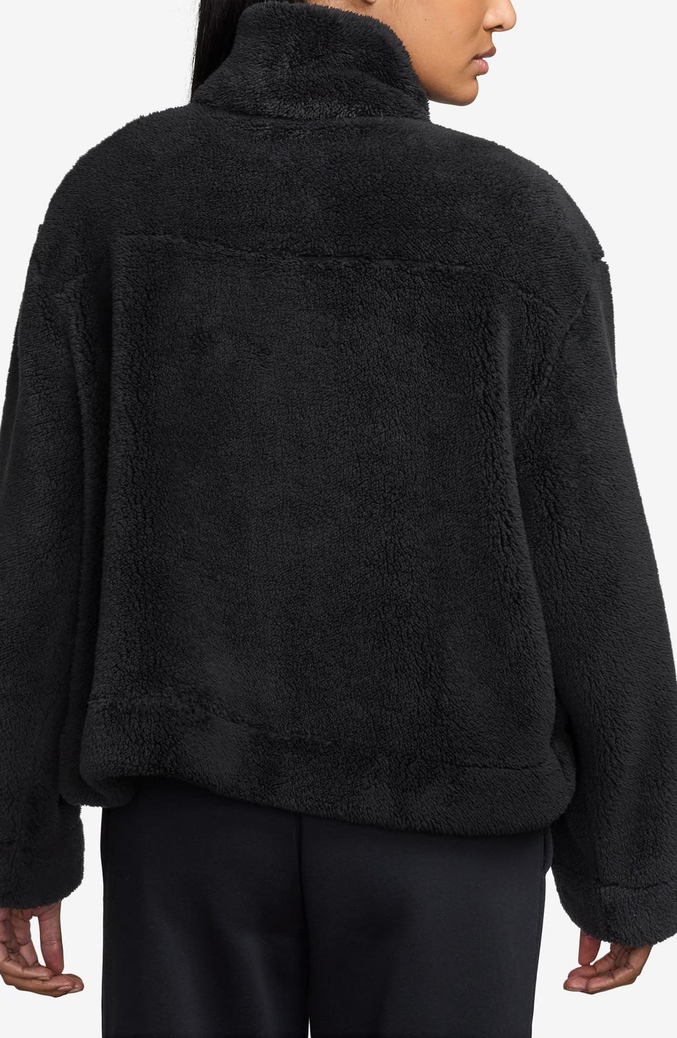 nike fuzzy zip up jacket