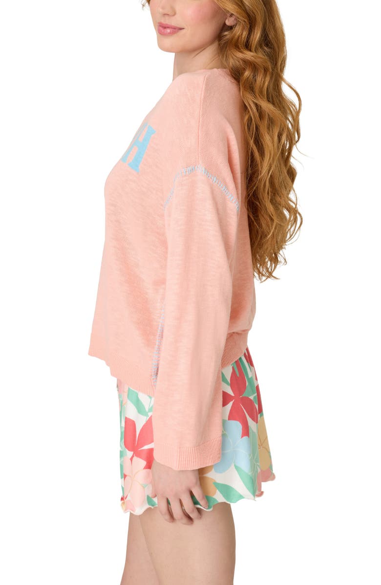 PJ Salvage The Coastal Club Sweater, Alternate, color, Peach