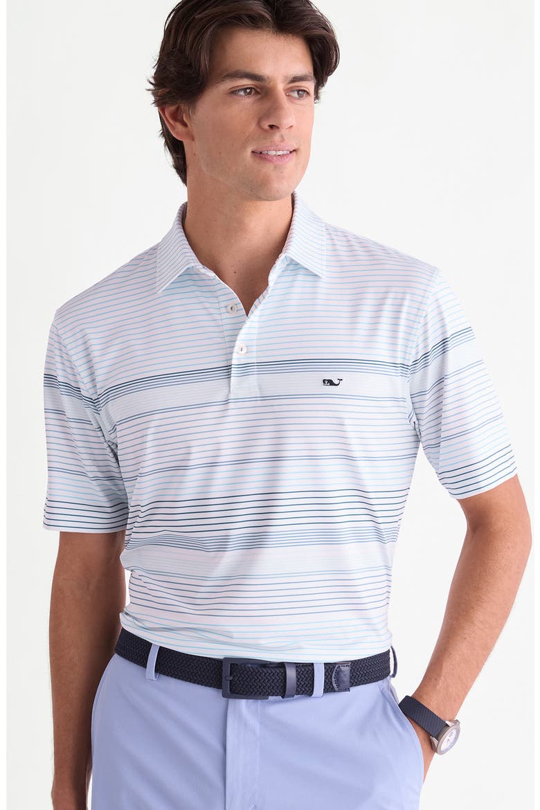 Kiawah Stripe Sankaty Performance Polo, Alternate, color, L720 BLUE