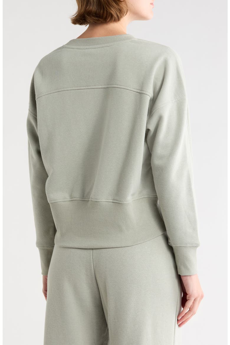 Marley Cotton Blend Fleece Sweatshirt, Alternate, color, WROUGHT IRON