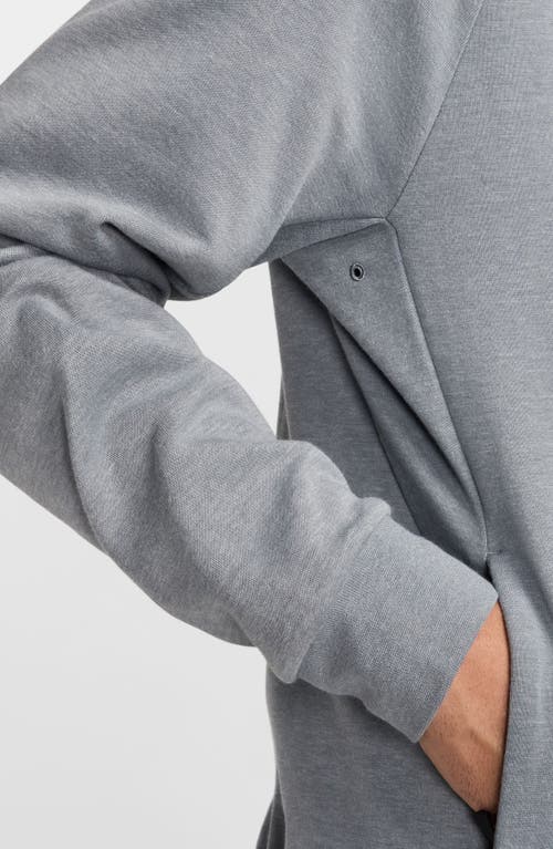 Nike Men's Primary Fleece Dri-fit Uv Pullover Performance Hoodie In Cool Grey/heather
