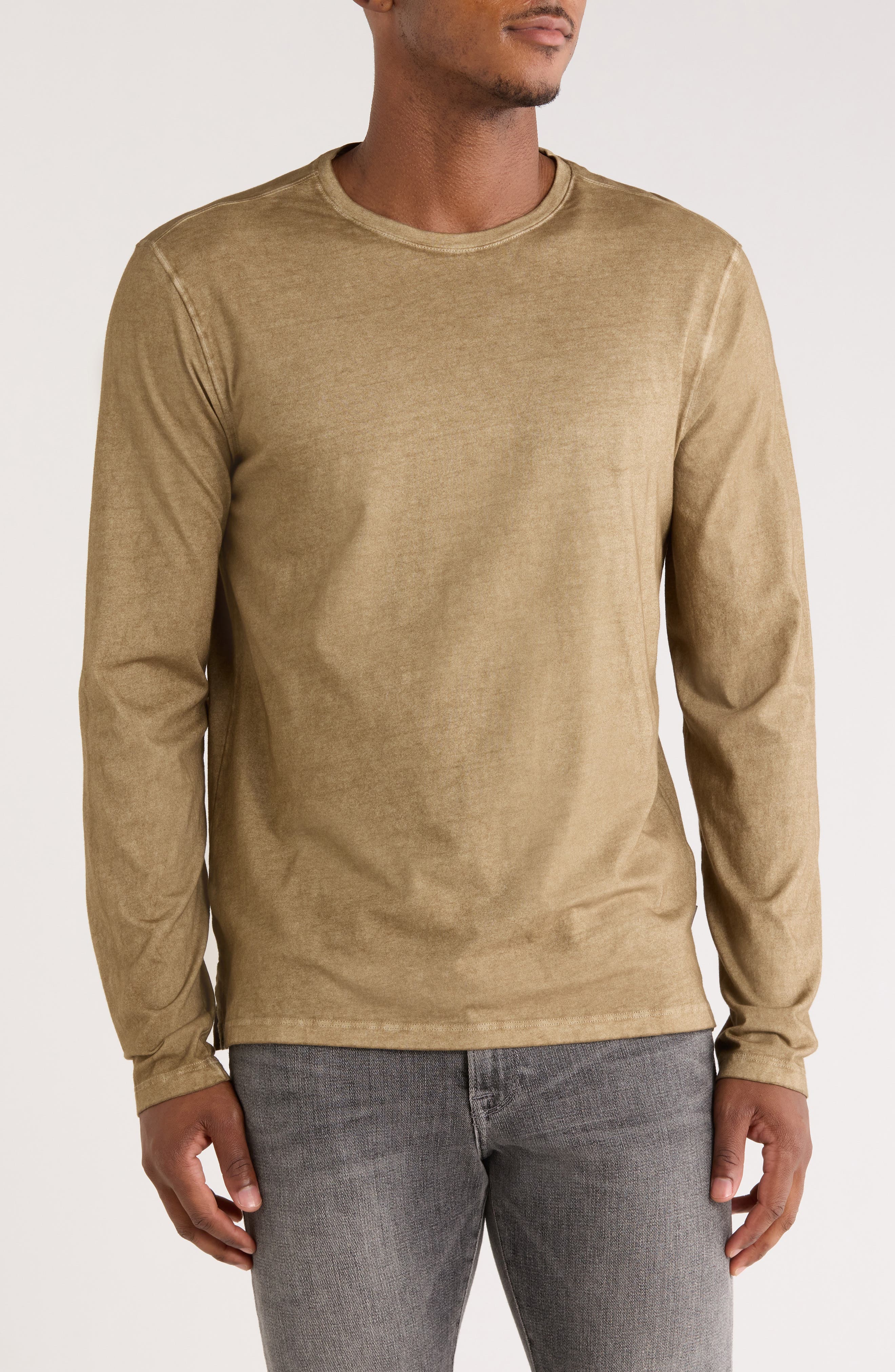 John Varvatos Chester Crewneck Long Sleeve T-Shirt
