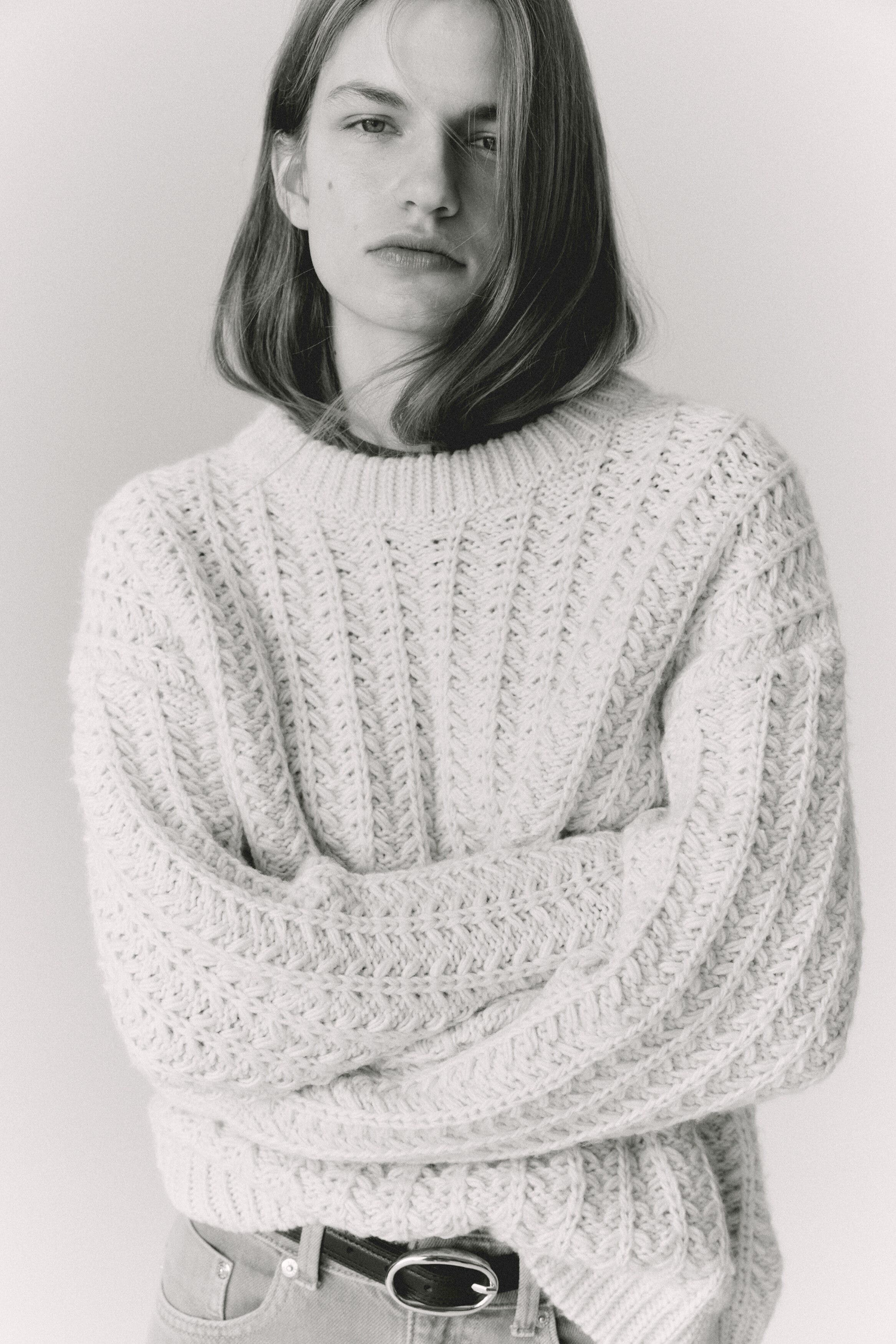 Cable-knit Jumper - image 2