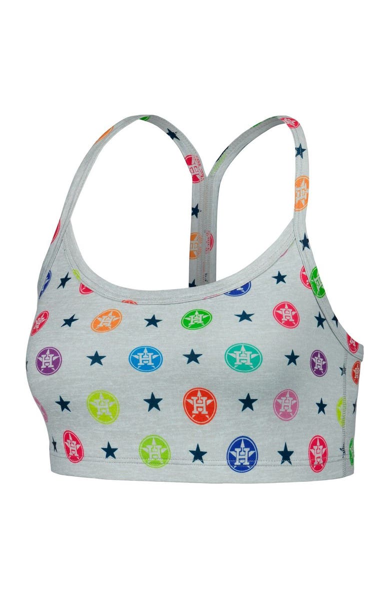 Terez Women's Terez Gray Houston Astros TLC Rainbow Bra, Alternate, color, Gray
