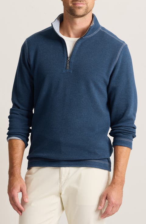 Crimson Cove Reversible Quarter Zip Sweater