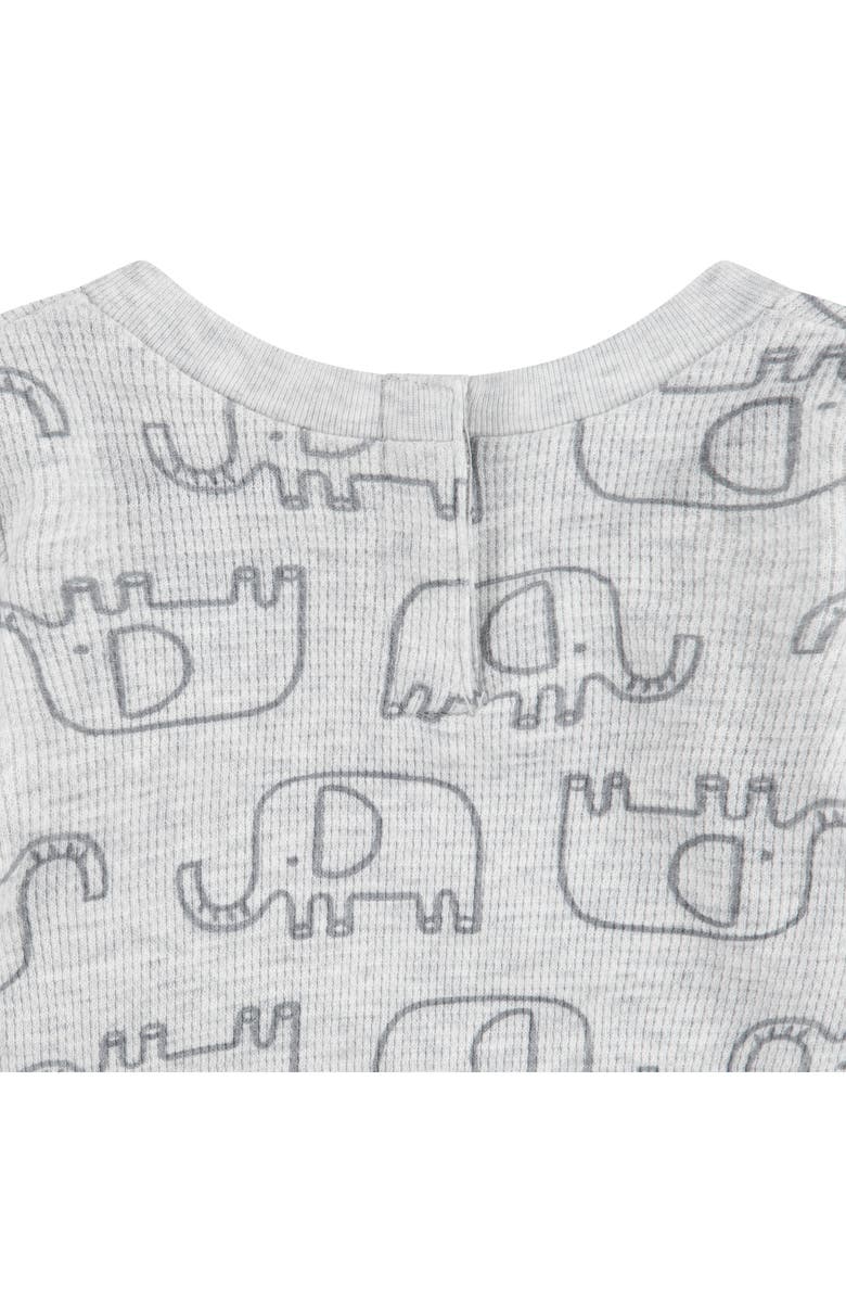 Huggies Elephant Bodysuit, Joggers & Hat Set, Alternate, color, Huggies Cloud Grey Heather