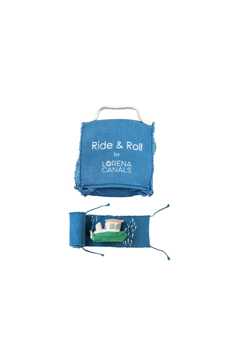 Lorena Canals Soft toy Ride & Roll, Main, color, Blue, Green, And Natural