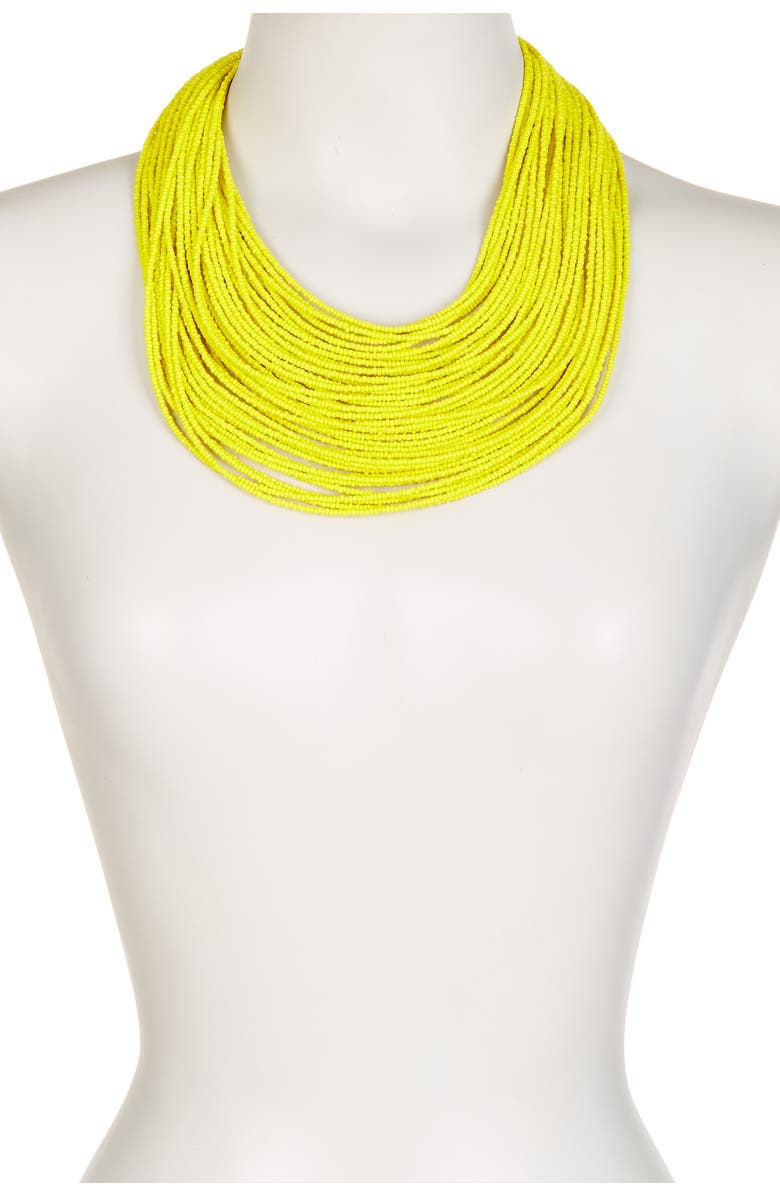 EYE CANDY LOS ANGELES Beaded Multilayered Necklace, Alternate, color,