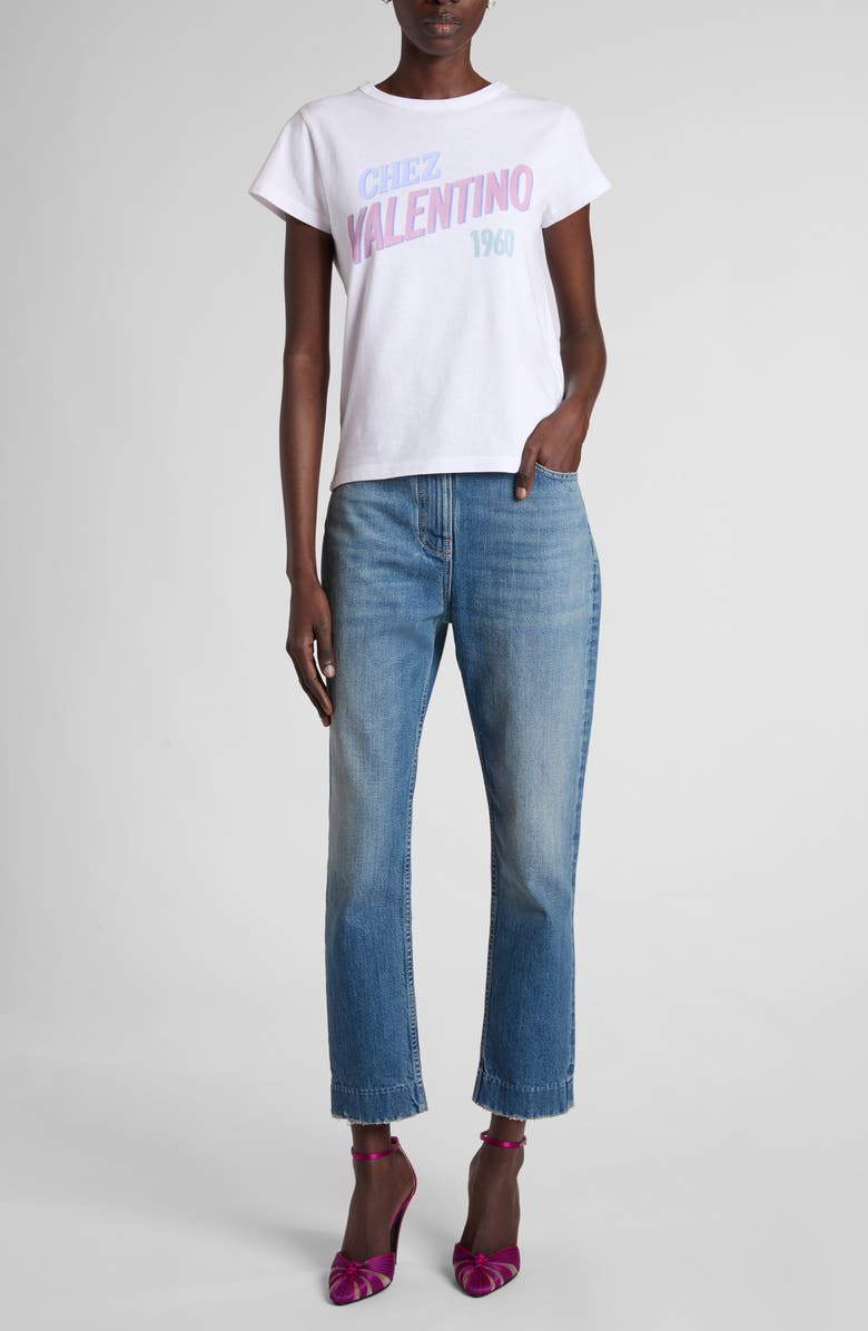 Valentino Garavani Chez Valentino Graphic T-Shirt, Alternate, color, White
