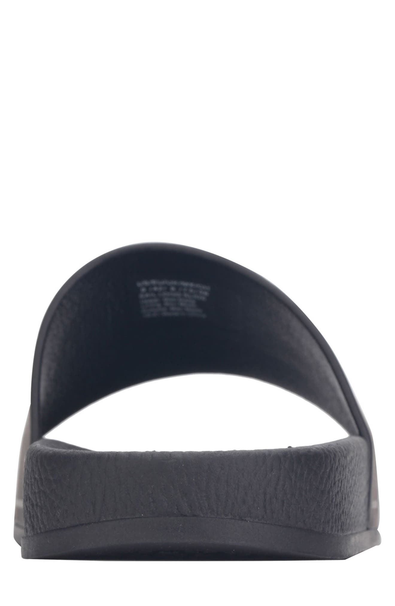 Molded Slide Sandal, Alternate, color, BLACK