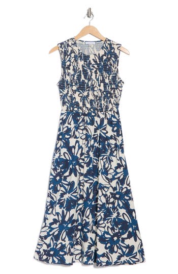 Calvin Klein Smock Top Midi Dress