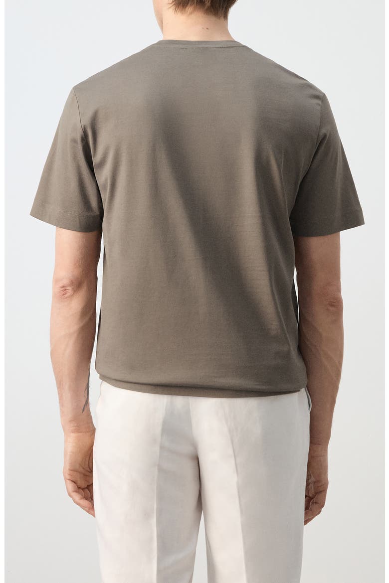 Regular Fit Cotton T-Shirt, Alternate, color, MEDIUM BROWN