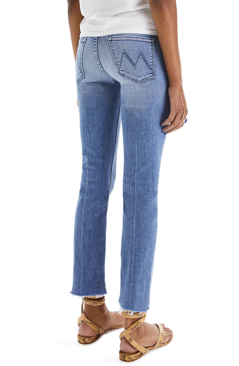 The Dazzler Mid Rise Ankle Fray Jeans