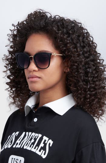 55mm Gradient Square Sunglasses
