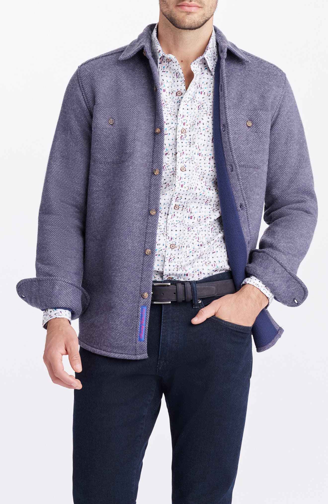 Robert Graham Barford Knit Button-Up Shirt