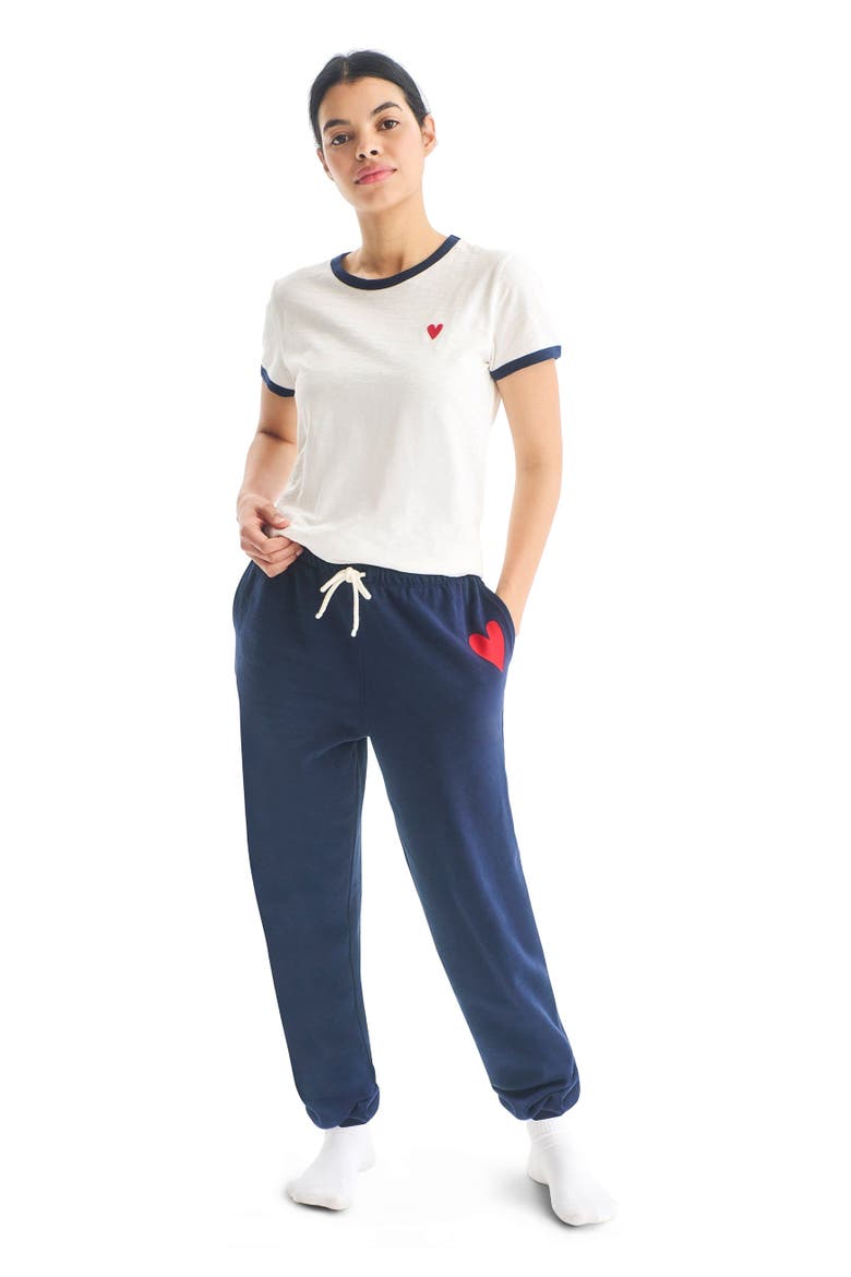 Women's Fit 24/7 Heart Sweatpant, Alternate, color, Navy Lollipop