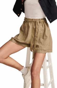 Lucky Brand Tie Waist Hemp & Cotton Shorts