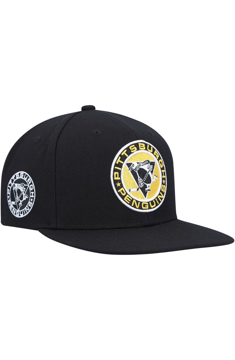 Mitchell & Ness Men's Mitchell & Ness Black Pittsburgh Penguins Alternate Flip Snapback Hat, Main, color, 