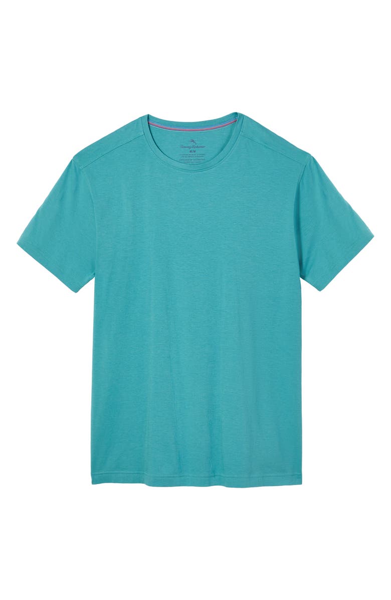 Tommy Bahama Solid Cotton & Modal Crewneck T-Shirt, Alternate, color, Teal
