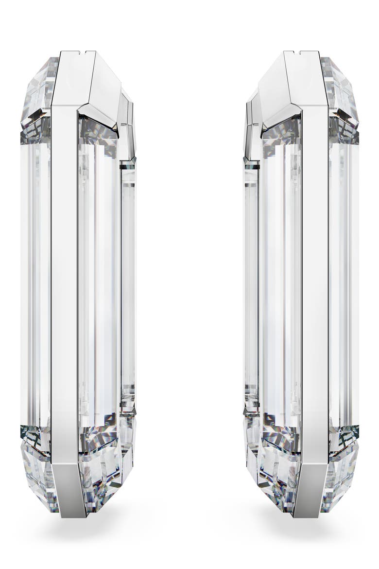 Lucent Hoop Earrings, Alternate, color, CLEAR
