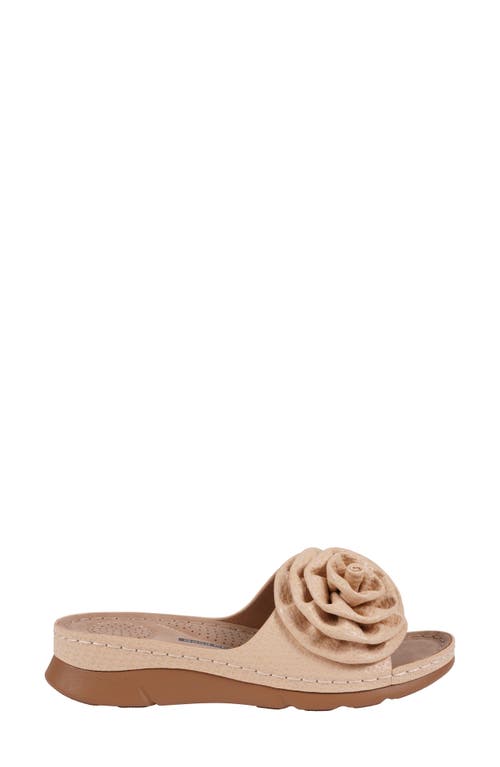 Gc Shoes Honey Comfort Platform Slide Sandal In Natural