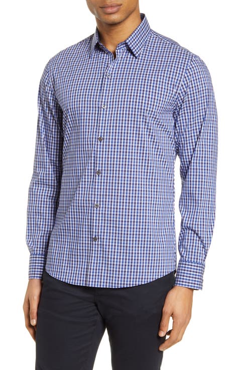 Classic Fit Check Button-Up Shirt