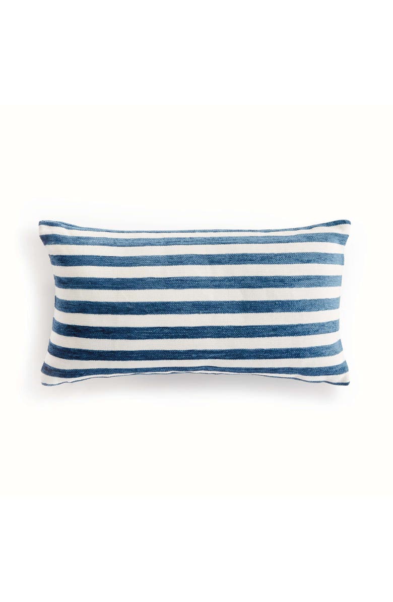 Napa Home & Garden Gideon Lumbar Indoor-Outdoor Pillow, Main, color, Blue
